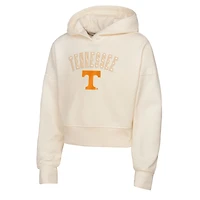 Sweat à capuche court surdimensionné Blitz pour fille Outerstuff Cream Tennessee Volunteers