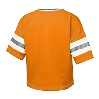 T-shirt à col en V pour jeunes filles Outerstuff Tennessee Orange Volunteers Gridiron Jersey