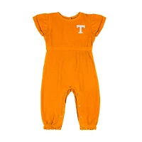Infant Colosseum Tennessee Orange Volunteers Beautopia Waffle Knit Romper