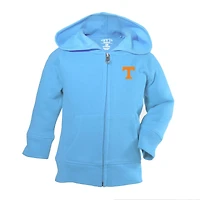 Vêtements pour bébé, sweat à capuche zippé bleu clair Tennessee Volunteers