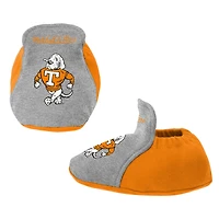 Ensemble de 3 bodys, bavoirs et chaussons Mitchell & Ness pour bébé, orange/gris chiné, Tennessee Volunteers