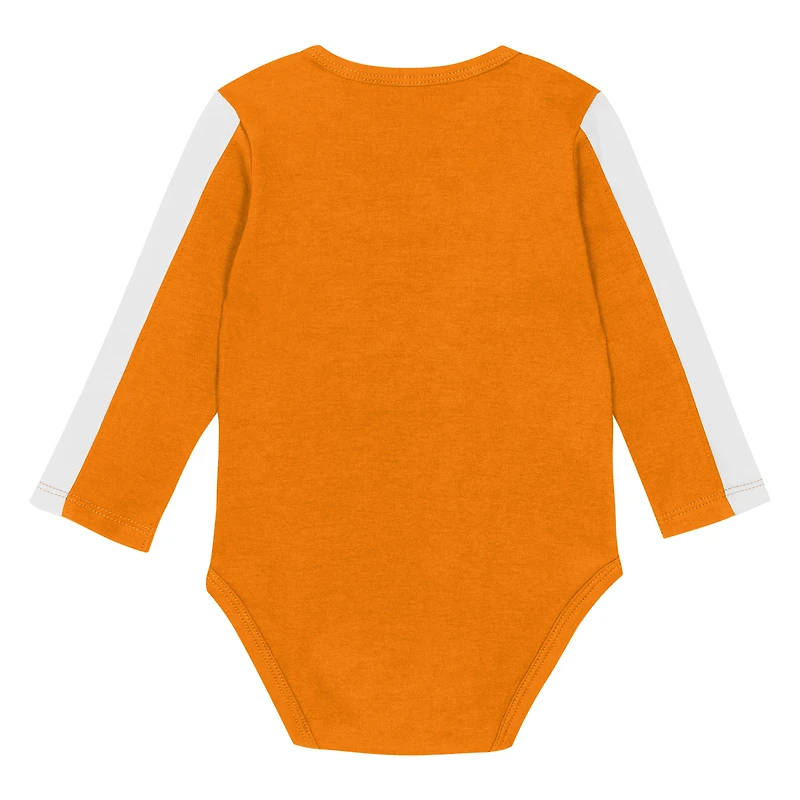 Ensemble 3 pièces pour bébé Outerstuff Tennessee Orange/Blanc Volunteers Double Down Body et pantalon