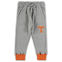 Infant Wes & Willy Heathered Gray/Tennessee Orange Tennessee Volunteers Jie Long Sleeve Bodysuit Pants Set