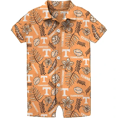 Infant Wes & Willy Tennessee Orange Volunteers Vintage Floral Romper