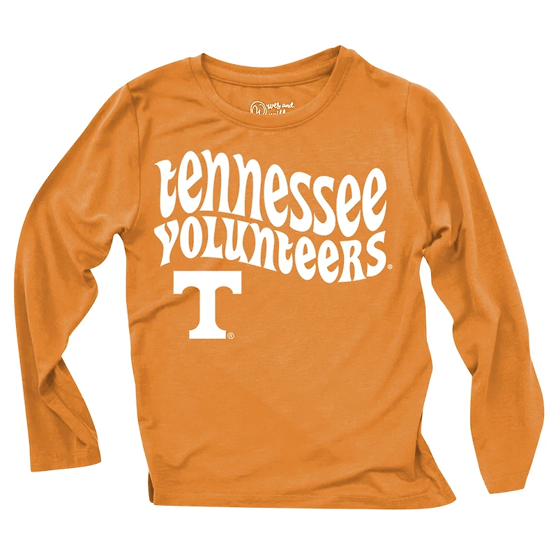 Infant Wes & Willy  Tennessee Volunteers Long Sleeve Top and Striped Tri-Blend Leggings Set