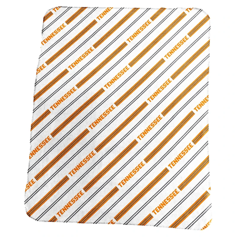 Logo Brands Tennessee Volunteers 50" x 60" Classic Vertical Stripe Fleece Throw Blanket