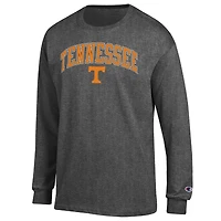 Men's Champion  Heather Charcoal Tennessee Volunteers Arch Over Logo Long Sleeve T-Shirt