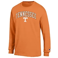 T-shirt à manches longues pour homme Champion Tennessee Orange Volunteers Arch Over Logo