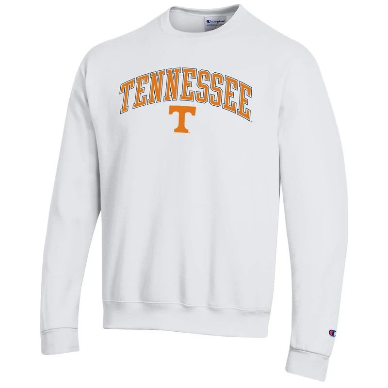 Men's Champion  White Tennessee Volunteers Arch Over Logo Pullover Sweatshirt