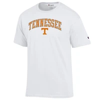T-shirt blanc avec logo arqué des Tennessee Volunteers pour homme