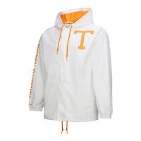 Men's Mitchell & Ness  White Tennessee Volunteers Coaches Full-Snap Hoodie Jacket
