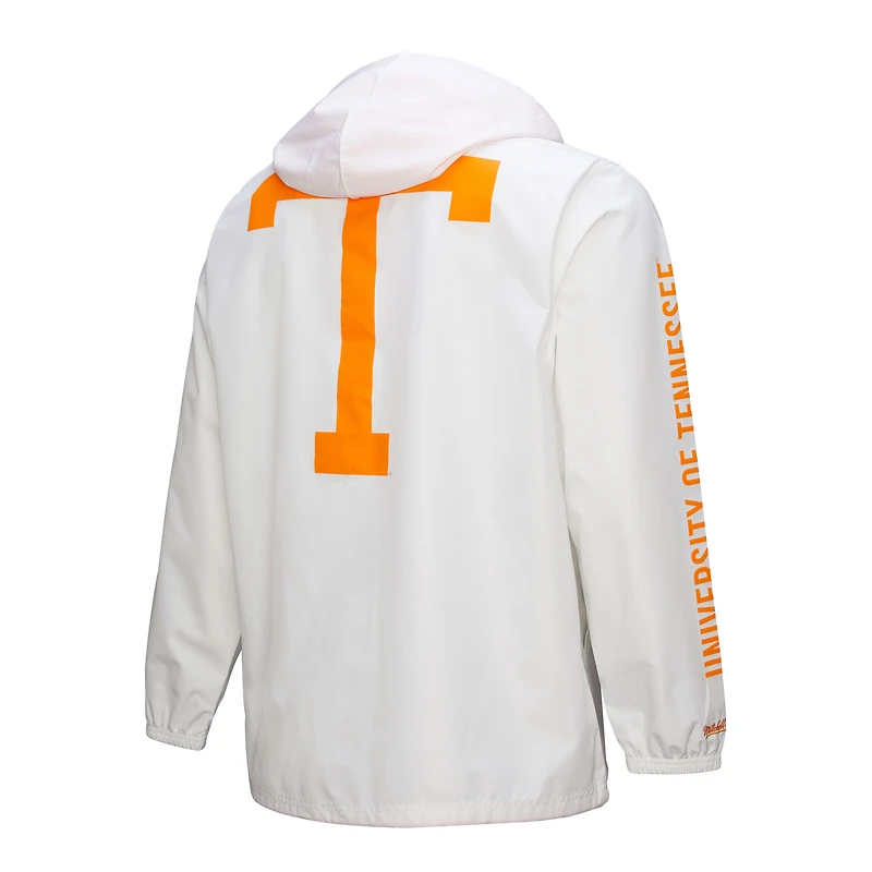 Men's Mitchell & Ness  White Tennessee Volunteers Coaches Full-Snap Hoodie Jacket