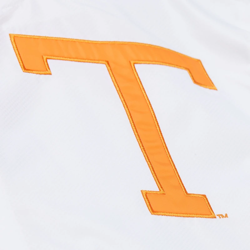 Men's Mitchell & Ness  White Tennessee Volunteers Coaches Full-Snap Hoodie Jacket