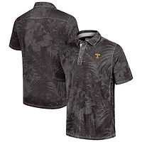 Polo Tommy Bahama noir pour homme des Tennessee Volunteers Sport Santiago Paradise