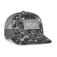 Casquette trucker ajustable pour homme, motif camouflage '47 Tennessee Volunteers, gris fumé, à inscription carrée.