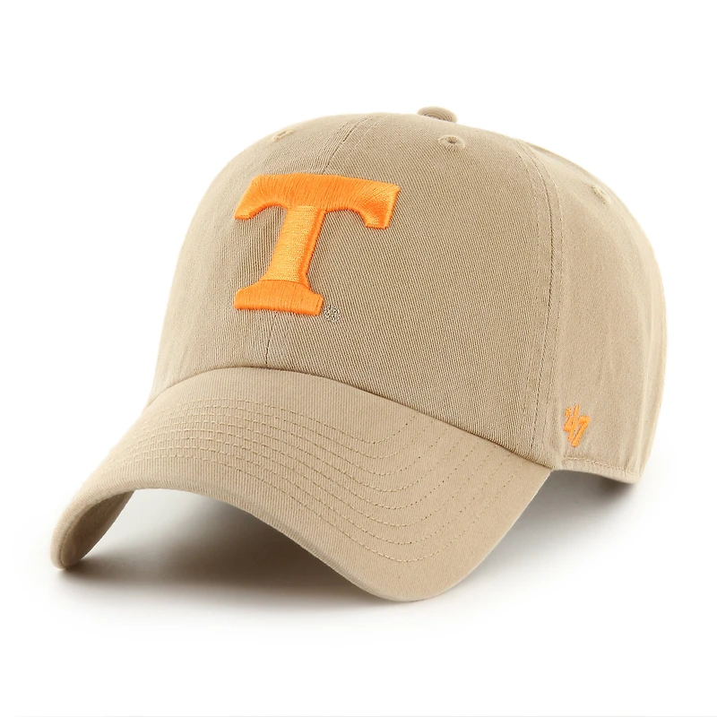 Men's '47  Khaki Tennessee Volunteers Vault Clean Up Adjustable Hat