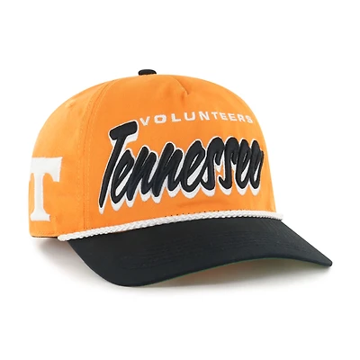 Casquette ajustable à nœud en corde Dropshadow pour homme, modèle orange Tennessee Volunteers, modèle 1947