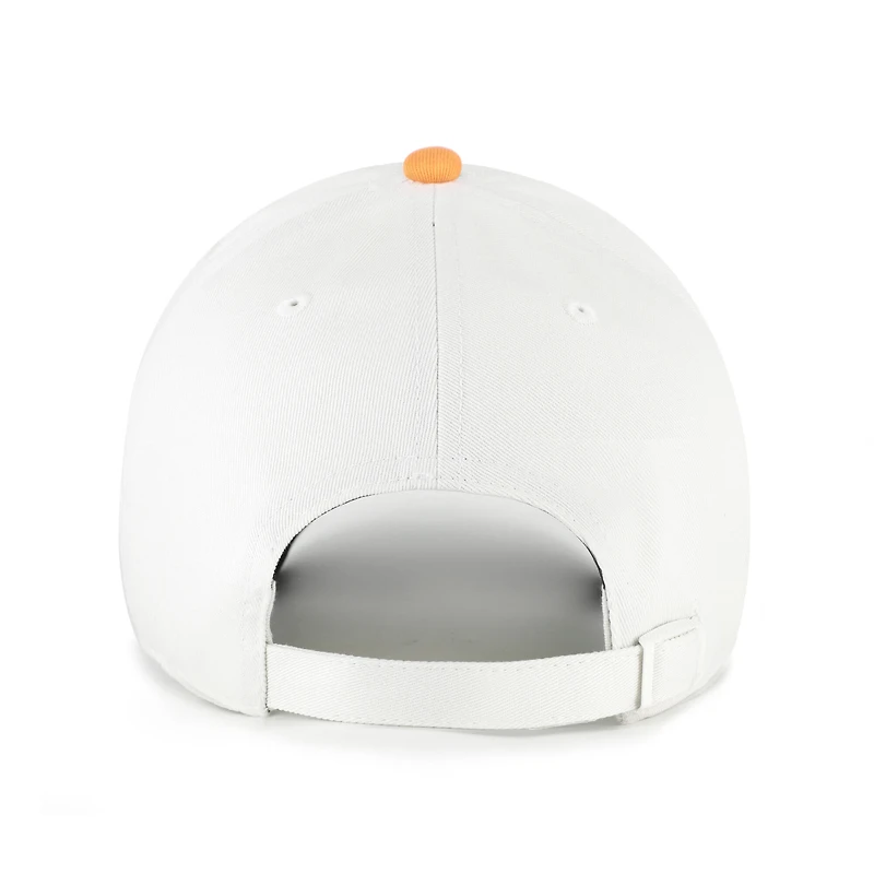 Men's '47  White/Tennessee Orange Tennessee Volunteers Contemporary Basics Two Tone Clean Up Adjustable Hat