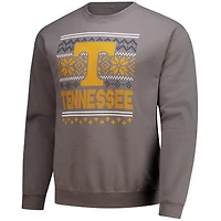 Men's  Anthracite Tennessee Volunteers Holiday Fleece Sweatshirt