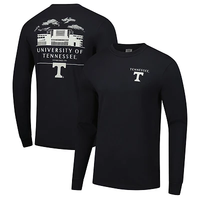 T-shirt à manches longues pour homme Tennessee Volunteers Comfort Colors Campus Nights noir