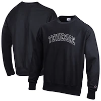 Men's Champion  Black Tennessee Volunteers Reverse Weave Crewneck Sweatshirt