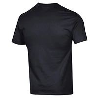 T-shirt noir pour homme avec contour de l'état des Tennessee Volunteers