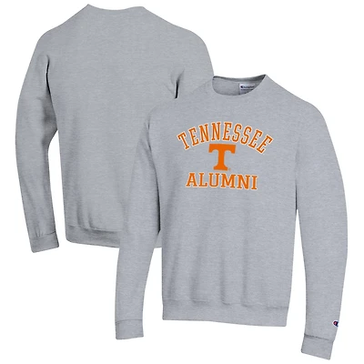 Men's Champion  Gray Tennessee Volunteers Alumni Logo Arch Pullover Sweatshirt