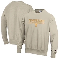 Sweat-shirt à col rond Champion Oatmeal Tennessee Volunteers pour homme