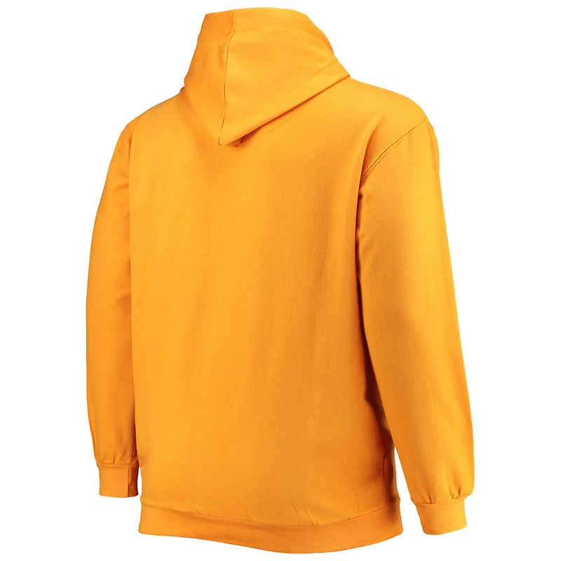 Men's Champion Tenn Orange Tennessee Volunteers Big & Tall Arch Over Logo Powerblend Pullover Hoodie