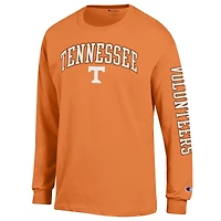Men's Champion  Tennessee Orange Volunteers Arch Over Logo 2-Hit Long Sleeve T-Shirt