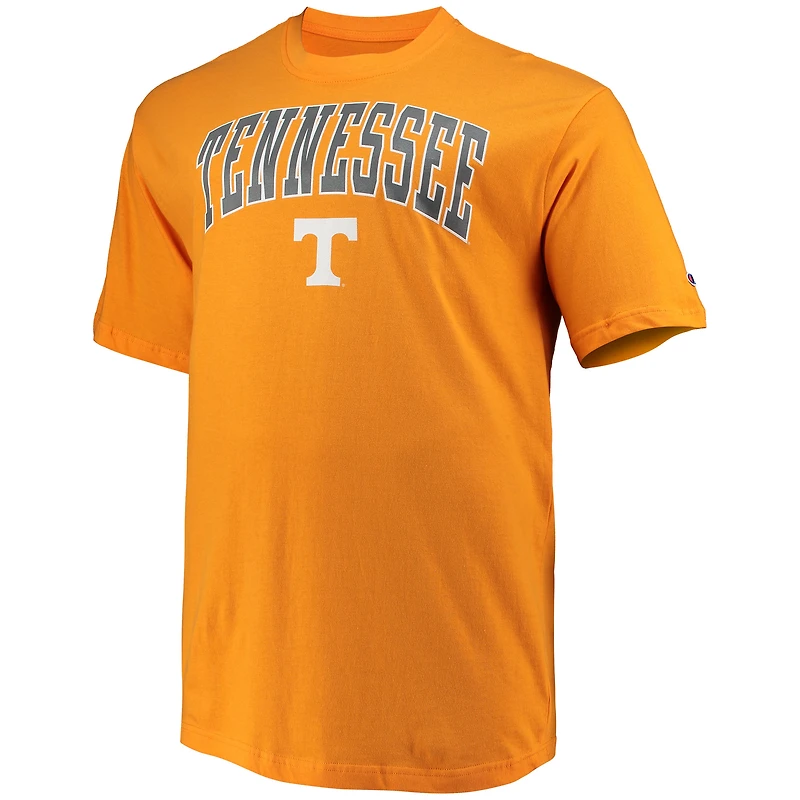 Men's Champion Tennessee Orange Volunteers Big & Tall Arch Over Wordmark T-Shirt