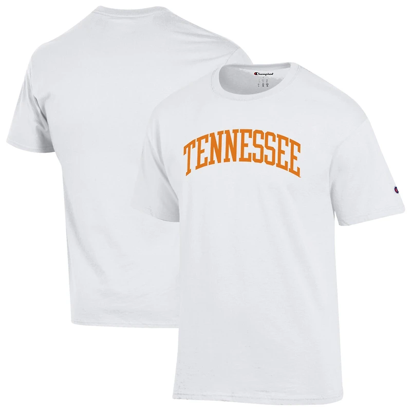 T-shirt blanc basique Arch pour homme, champion des Tennessee Volunteers