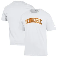 T-shirt blanc basique Arch pour homme, champion des Tennessee Volunteers
