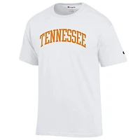 T-shirt blanc basique Arch pour homme, champion des Tennessee Volunteers