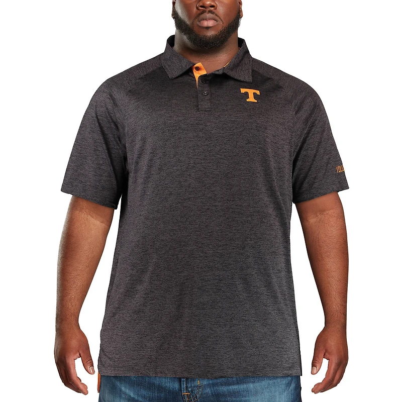 Colosseum Black Tennessee Volunteers Big & Tall Down Swing Polo pour homme