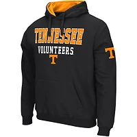 Men's Colosseum Black Tennessee Volunteers Sunrise Pullover Hoodie