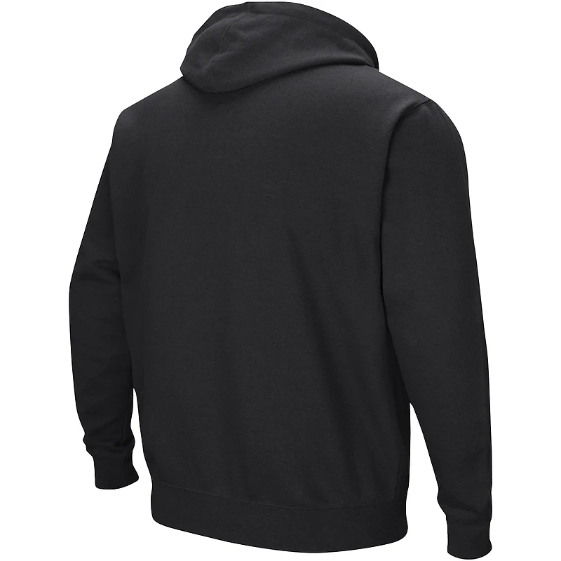 Men's Colosseum Black Tennessee Volunteers Sunrise Pullover Hoodie
