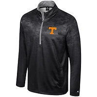Men's Colosseum  Black Tennessee Volunteers The Machine Half-Zip Jacket
