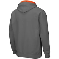 Men's Colosseum Charcoal Tennessee Volunteers Big & Tall Full-Zip Hoodie