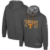 Sweat à capuche pour homme Colosseum Heather Charcoal Tennessee Volunteers Operation Hat Trick Squad