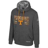 Sweat à capuche pour homme Colosseum Heather Charcoal Tennessee Volunteers Operation Hat Trick Squad