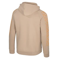 Men's Colosseum Tan Tennessee Volunteers Big Break Raglan Hoodie