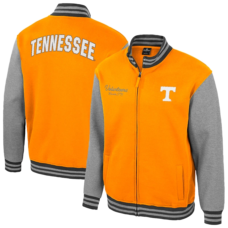 Men's Colosseum Tennessee Orange Volunteers Ambi-Turner Full-Zip Varsity Jacket