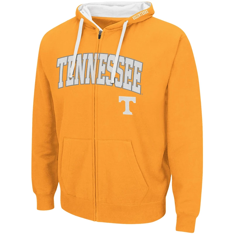 Men's Colosseum Tennessee Orange Volunteers Big & Tall Full-Zip Hoodie