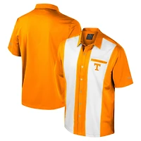 Men's Colosseum Tennessee Orange Volunteers Strike Bowling Button-Up Shirt