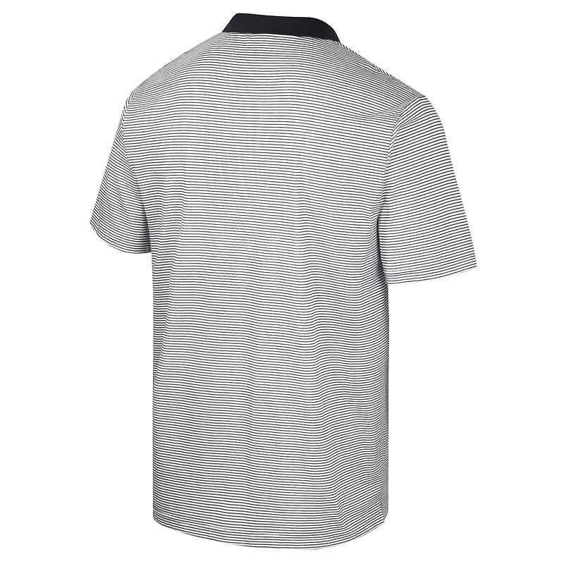 Polo à rayures blanches/noires Colosseum Tennessee Volunteers pour homme