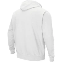 Men's Colosseum White Tennessee Volunteers Double Arch Pullover Hoodie