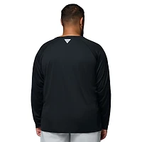 Men's Columbia  Black Tennessee Volunteers Big & Tall Terminal Tackle Long Sleeve Omni-Shade T-Shirt