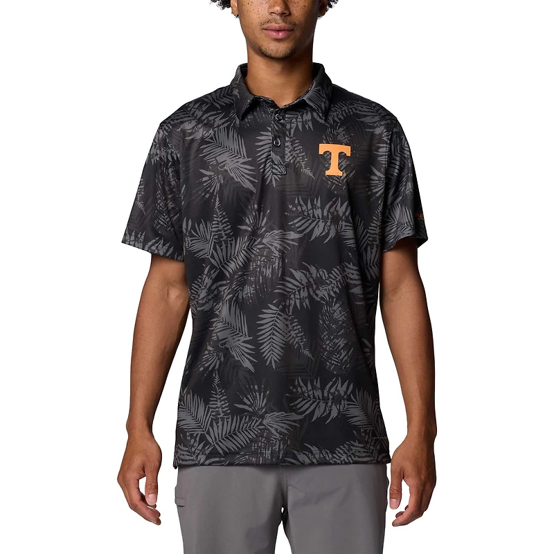 Polo Columbia Tennessee Volunteers PFG Super Terminal Tackle™ Omni-Shade™ Bangalows noir pour homme