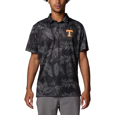 Polo Columbia Tennessee Volunteers PFG Super Terminal Tackle™ Omni-Shade™ Bangalows noir pour homme